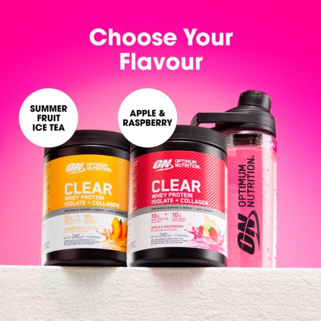 Optimum Nutrition Clear + Collagen 240g Apple & Raspberry