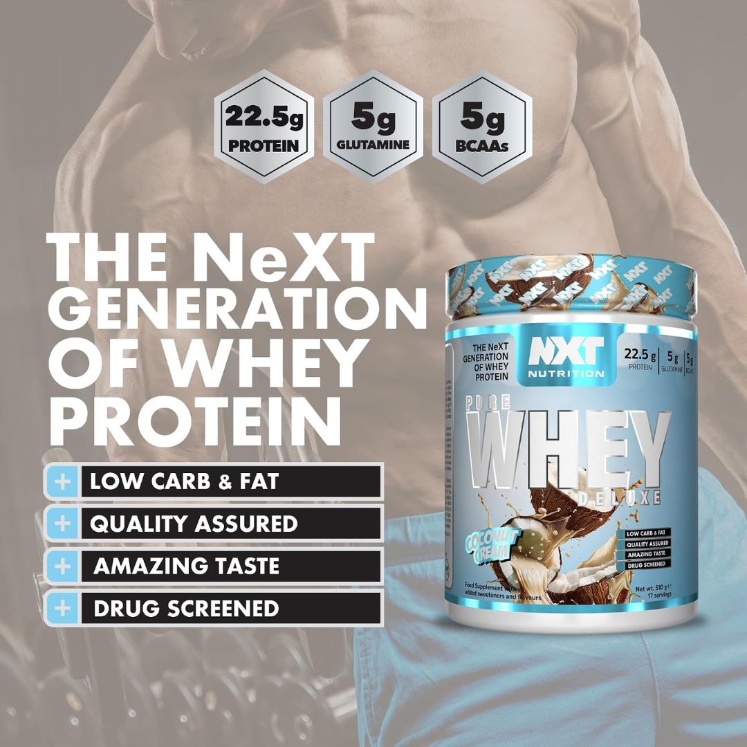 NXT Nutrition Pure Whey Deluxe 510g Coconut Cream