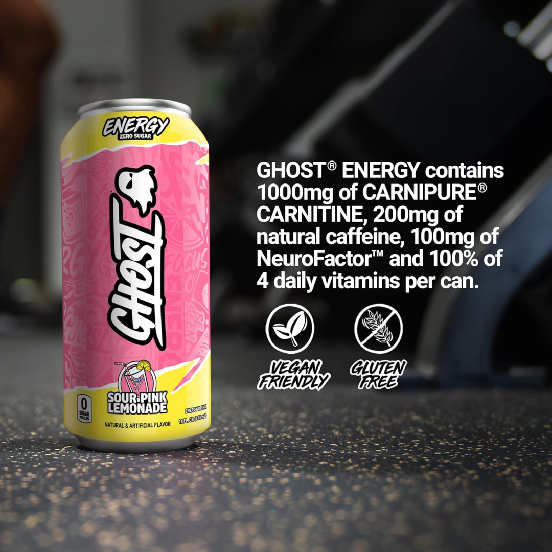 Ghost Energy 12x500ml Sour Pink Lemonade