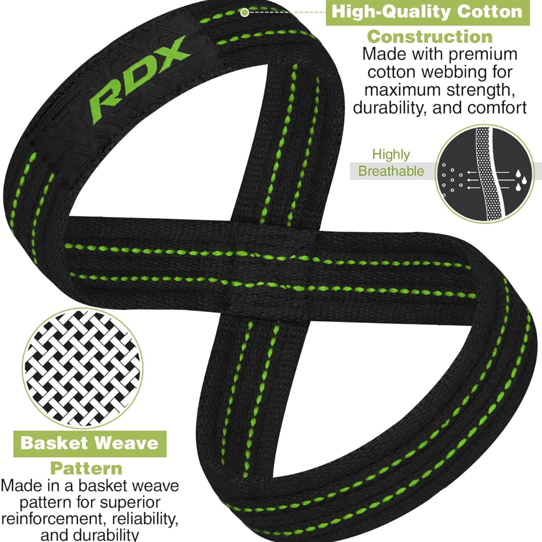 RDX Gym Lifting Cotton 8 Straps M Army Green