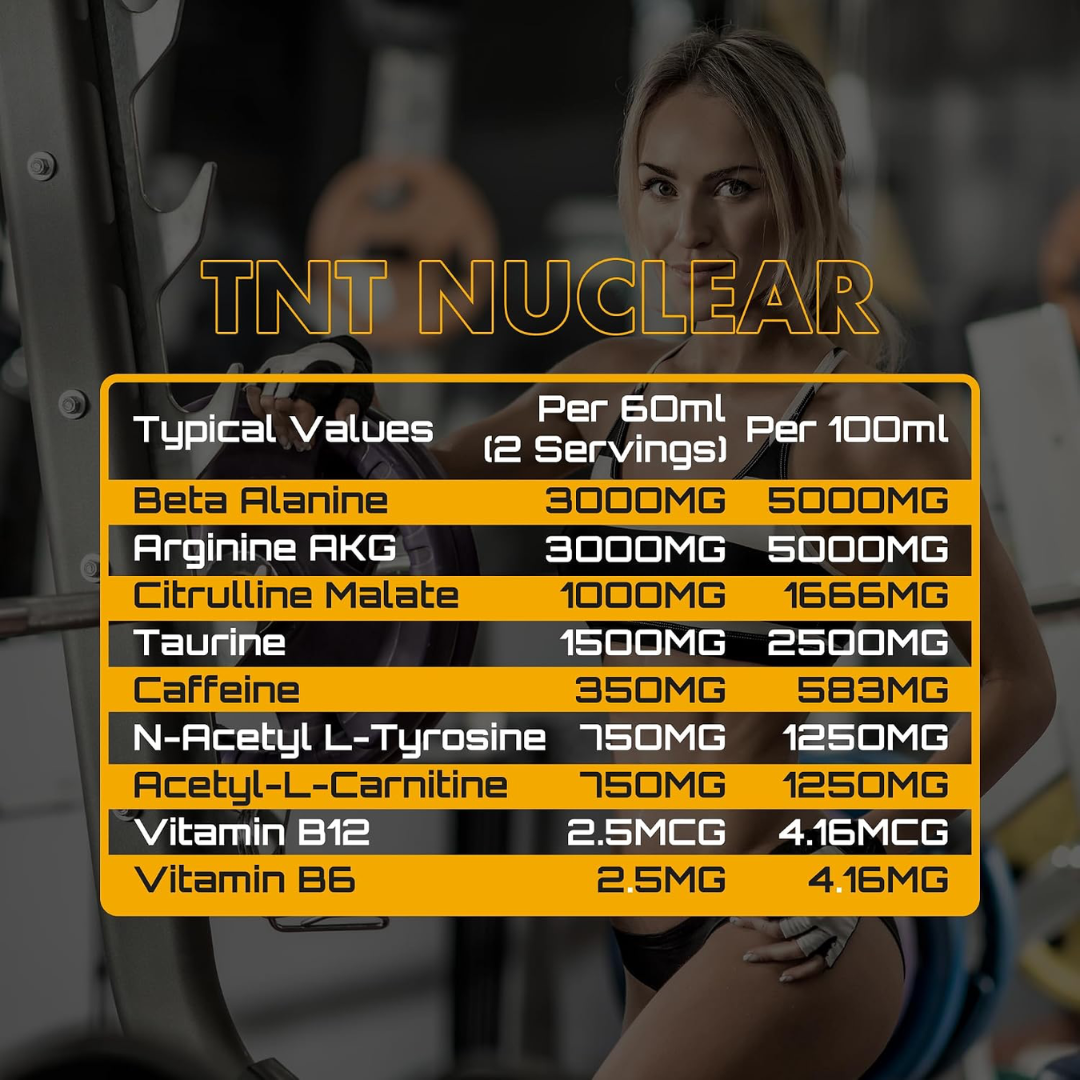 NXT Nutrition TNT Nuclear Shots 12x60ml Orange