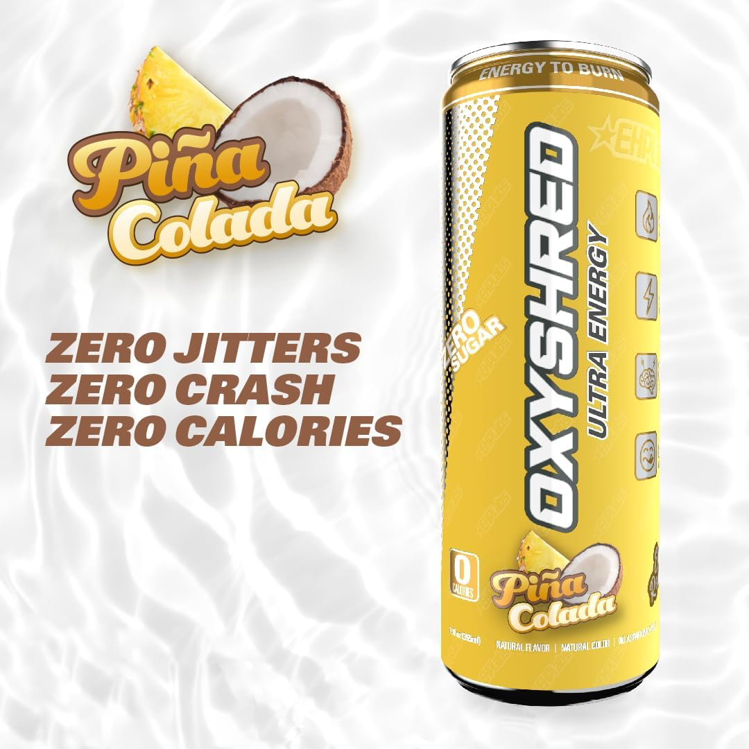 EHP Labs OxyShred Ultra Energy Drink RTD 12x355ml Apple Slushie