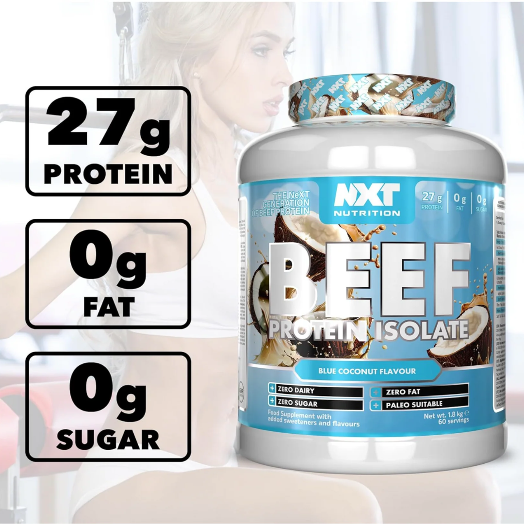 NXT Nutrition Beef Protein Isolate 1.8kg Blue Coconut