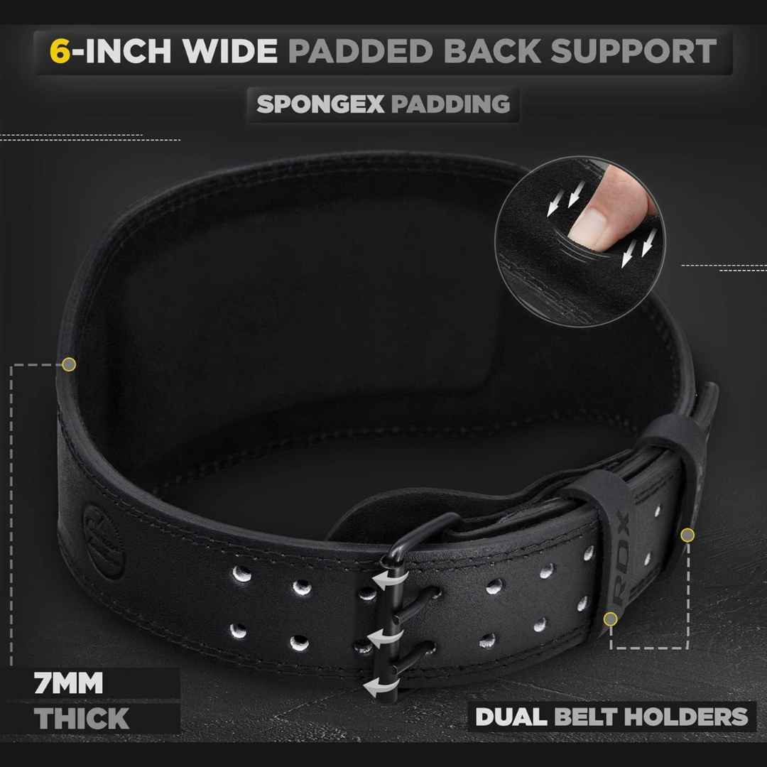 RDX Belt 6" Leather XL Black