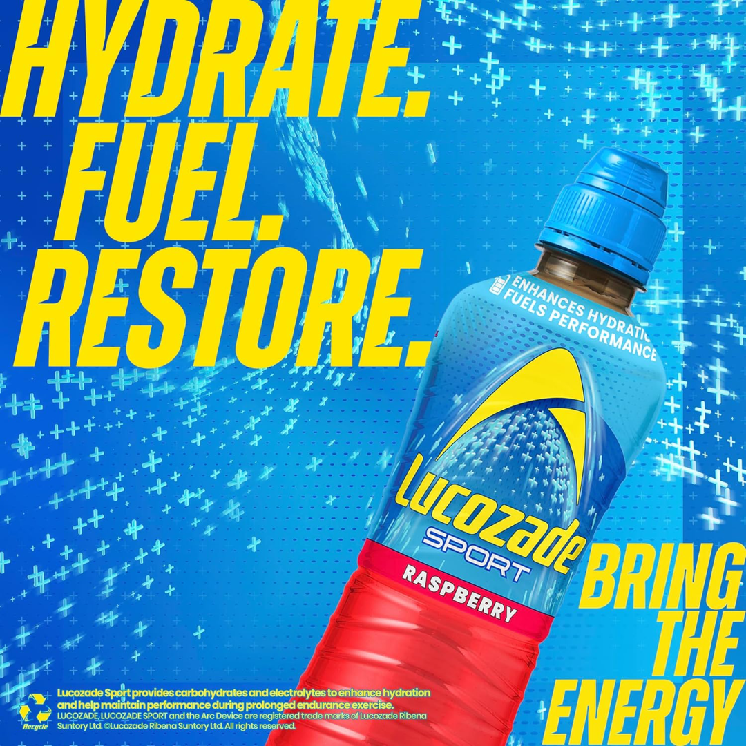 Lucozade Sport 12x500ml Raspberry
