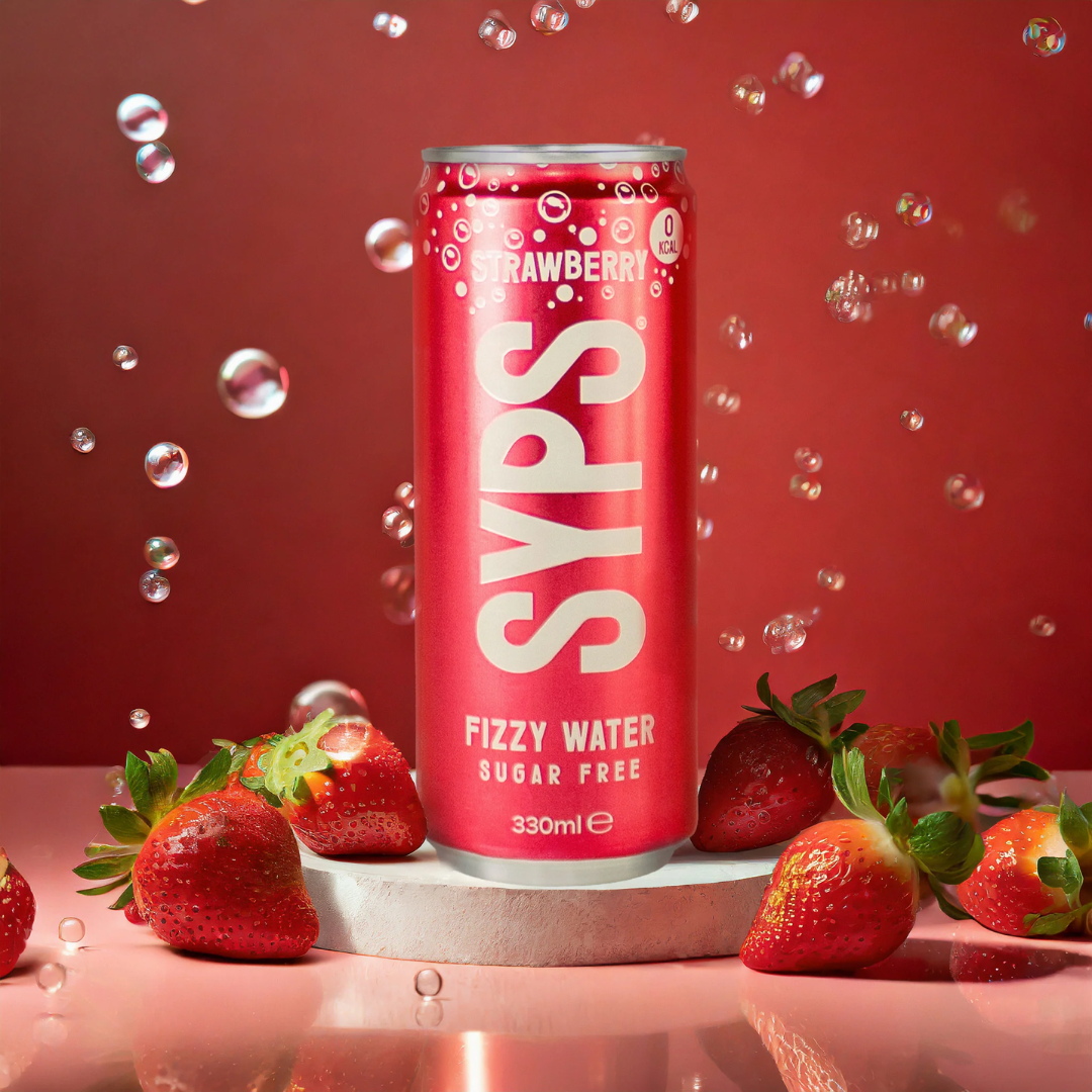 SYPS Fizzy Water 12x330ml Strawberry