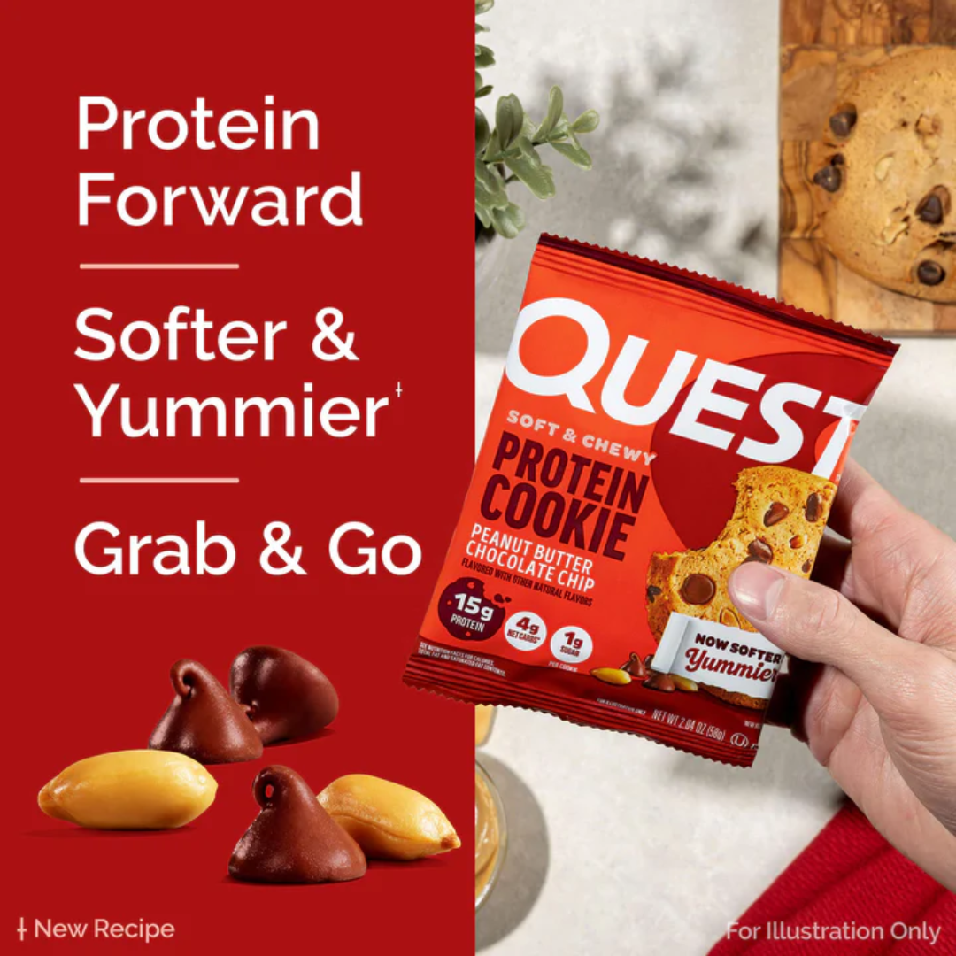 Quest Nutrition Cookie 12x59g Peanut Butter Chocolate Chip