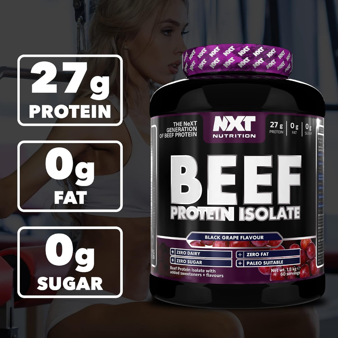 NXT Nutrition Beef Protein Isolate 1.8kg Black Grape