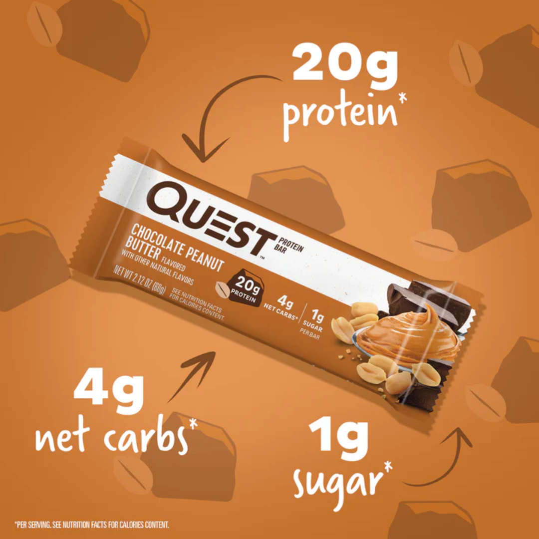 Quest Nutrition Bar 12x60g Chocolate Peanut Butter