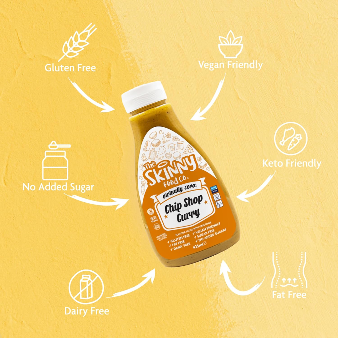 The Skinny Food Co Zero Calorie Skinny Sauce 425ml Tomato Ketchup