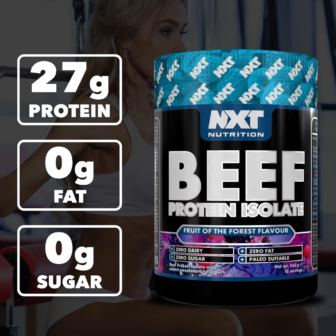 NXT Nutrition Beef Protein Isolate 540g Fruits Of The Forest