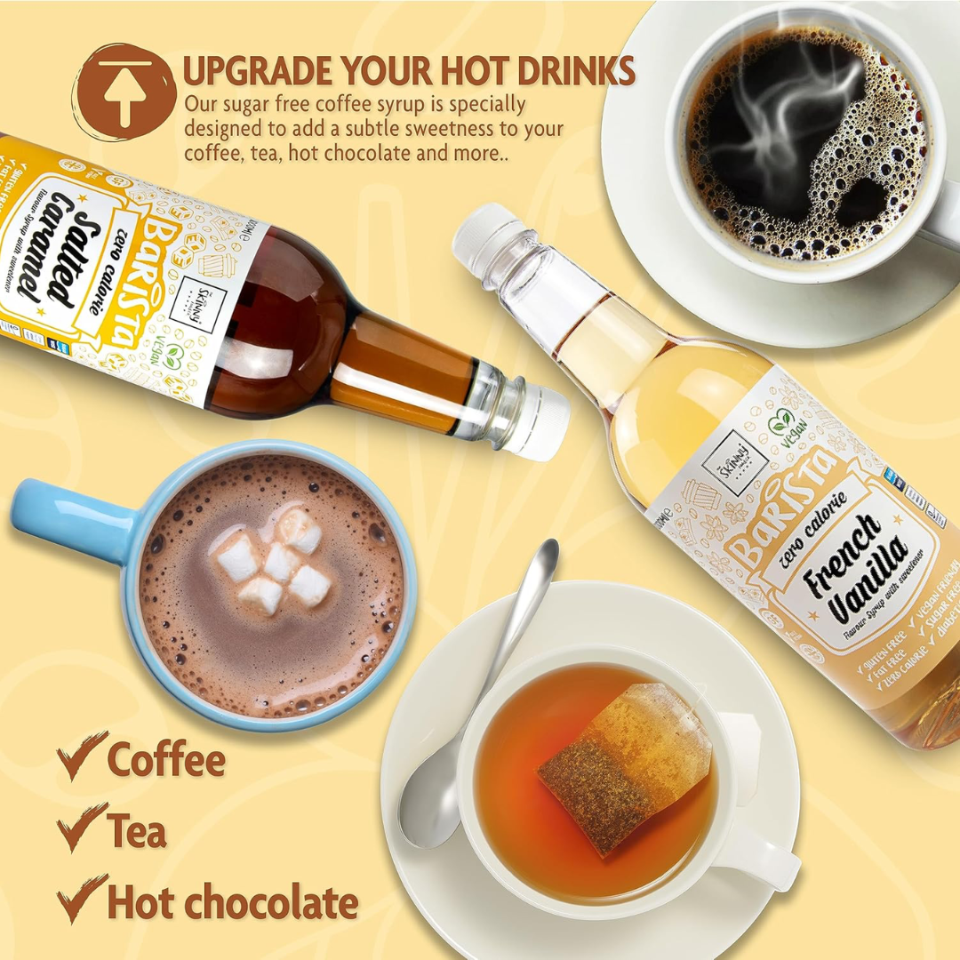 The Skinny Food Co Skinny Barista Zero Calorie Coffee Syrup 1000ml French Vanilla