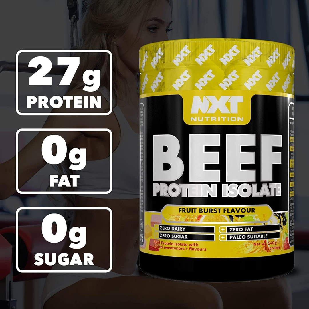 NXT Nutrition Beef Protein Isolate 540g Fruit Burst