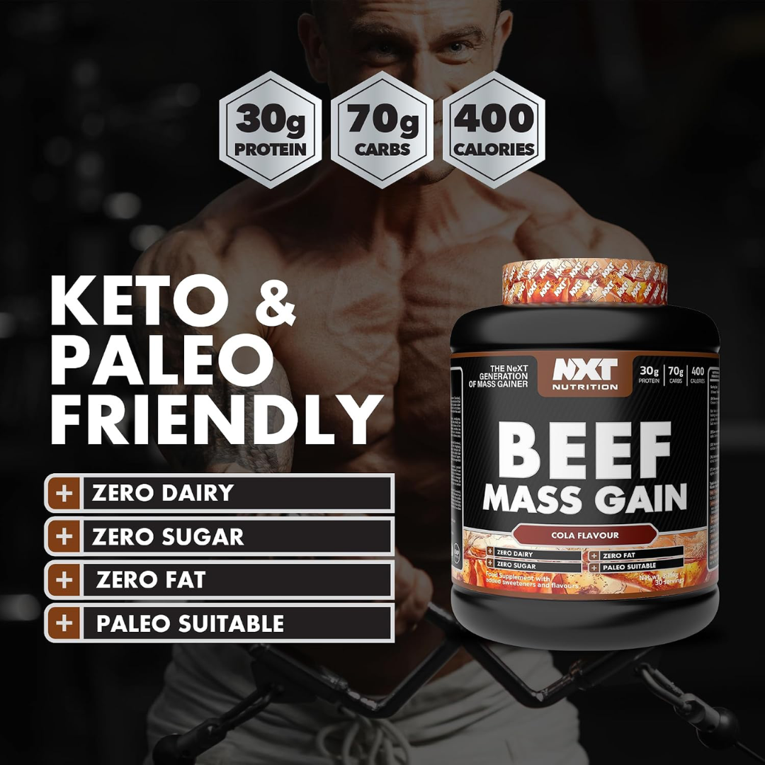 NXT Nutrition Beef Mass Gain 3.15kg Cola