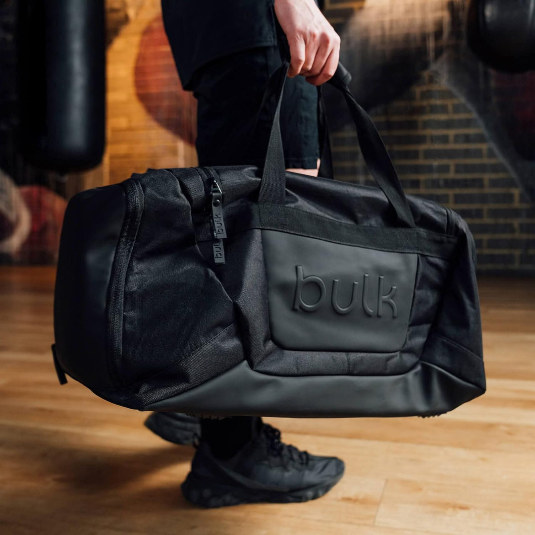 Bulk Everyday Gym Bag H30cm x W55cm x D32cm Black