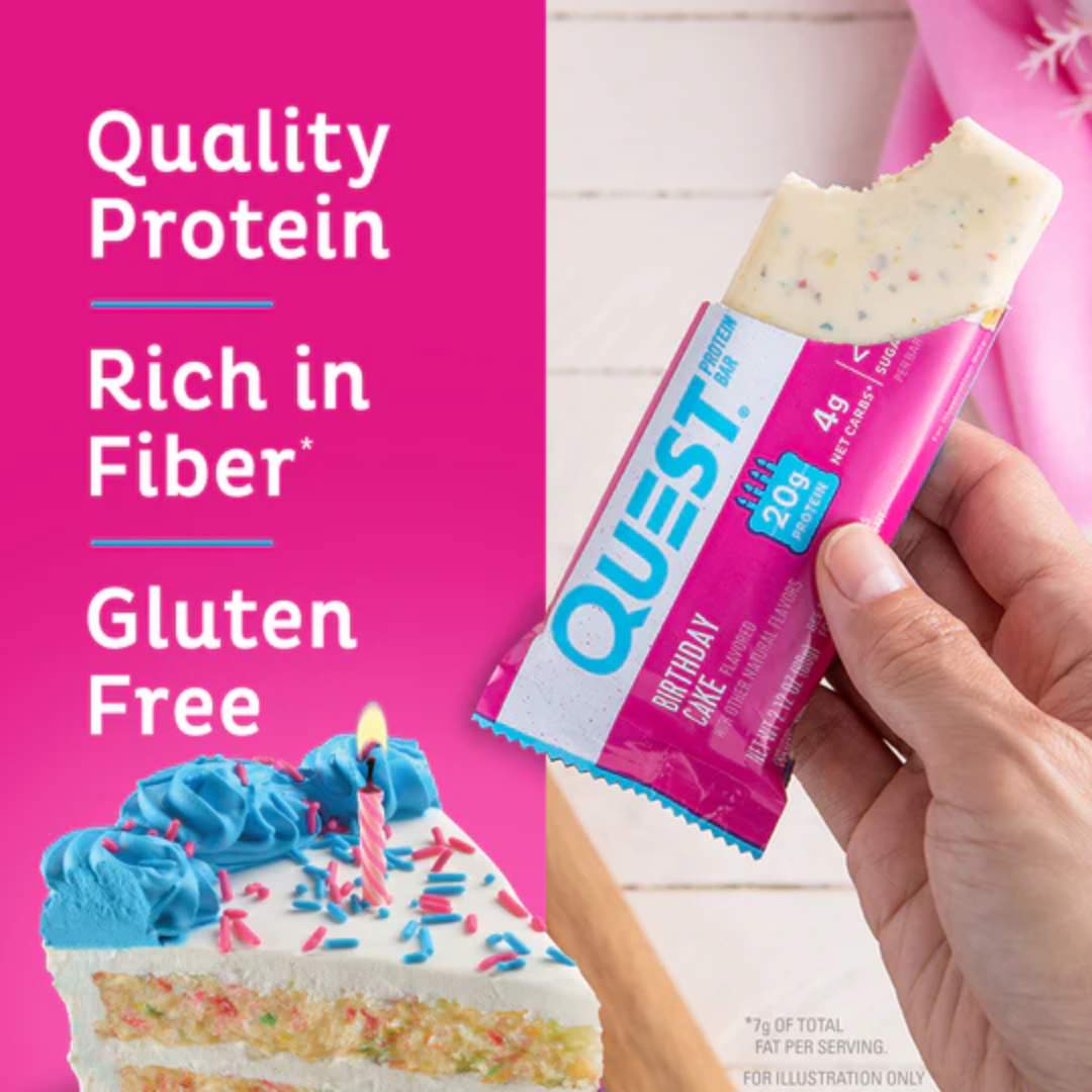 Quest Nutrition Bar 12x60g Birthday Cake