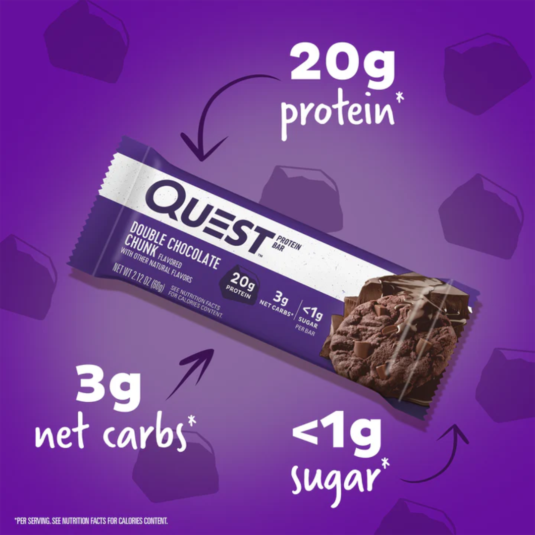 Quest Nutrition Bar 12x60g Double Chocolate Chunk
