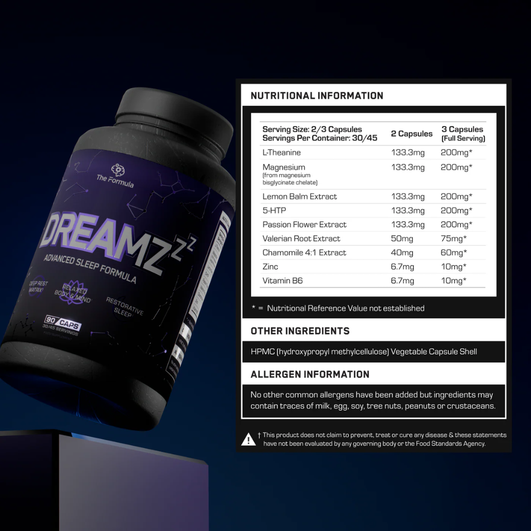 The Formula DREAMZ Sleep Aid 90 Veg Caps