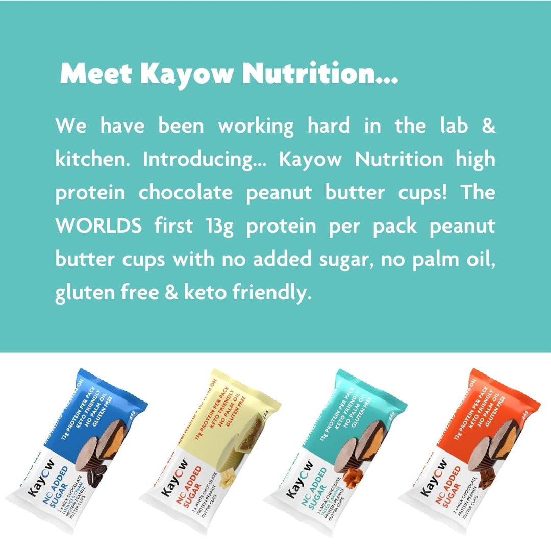 Kayow Nutrition Peanut Butter Cups 12x44g Milk Chocolate Cinnamon