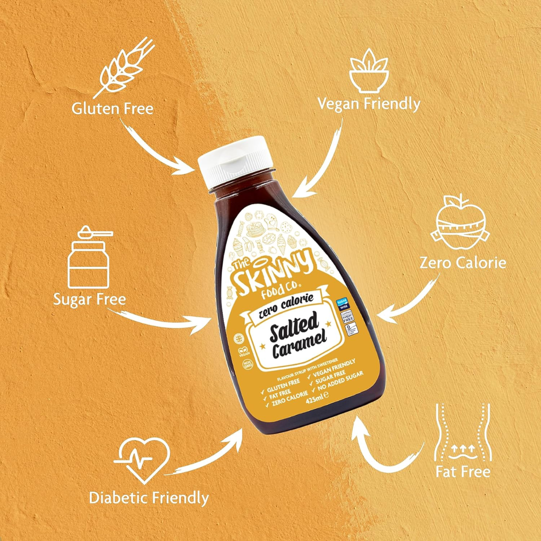 The Skinny Food Co Zero Calorie Skinny Syrup 425ml Salted Caramel