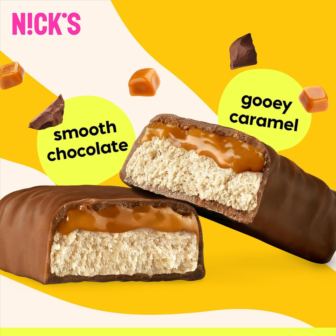 NICK'S Protein Bar 12x50g Caramel Chocolate