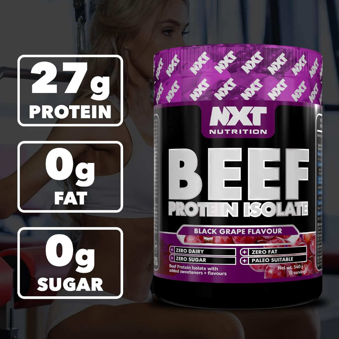 NXT Nutrition Beef Protein Isolate 540g Black Grape