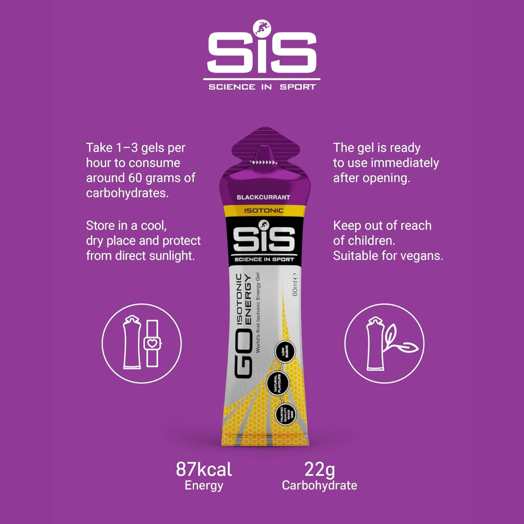 SIS Isotonic Gels 30x60ml Blackcurrant