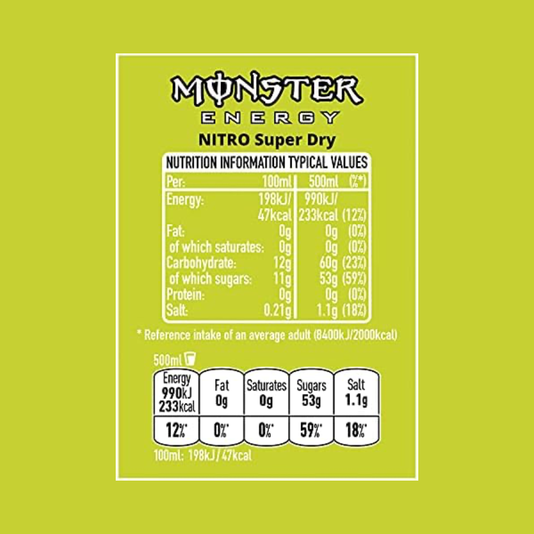 Monster Energy 12x500ml Nitro