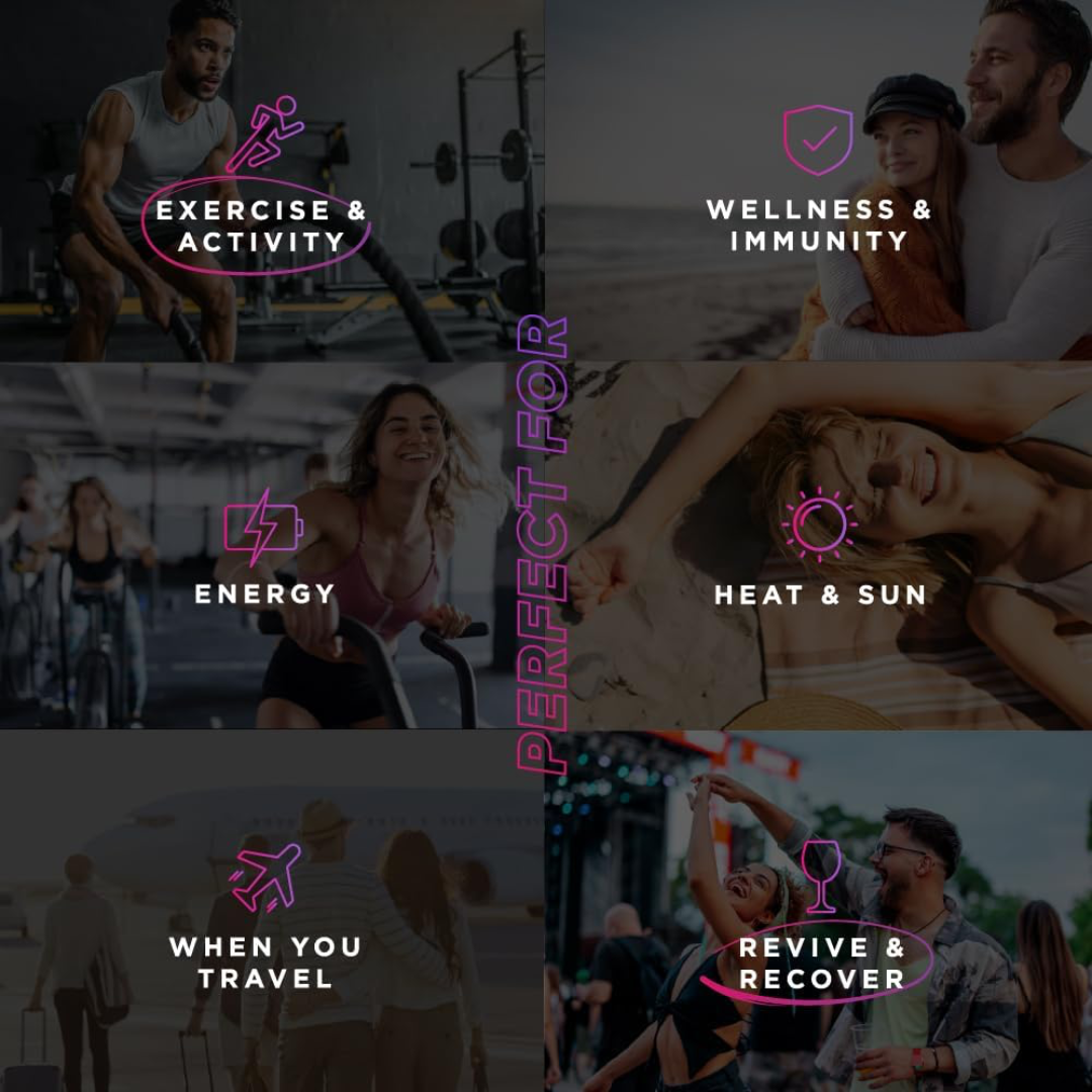 XO Fitness Hydration Mixed Box (MixBerx5/Lem&Limx5) 10x6g Mixed Berry / Lemon & Lime
