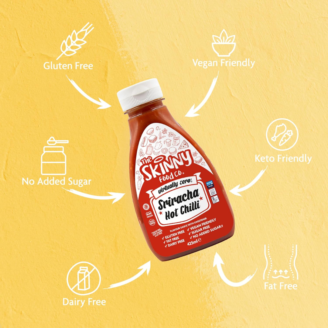 The Skinny Food Co Zero Calorie Skinny Sauce 425ml Sriracha
