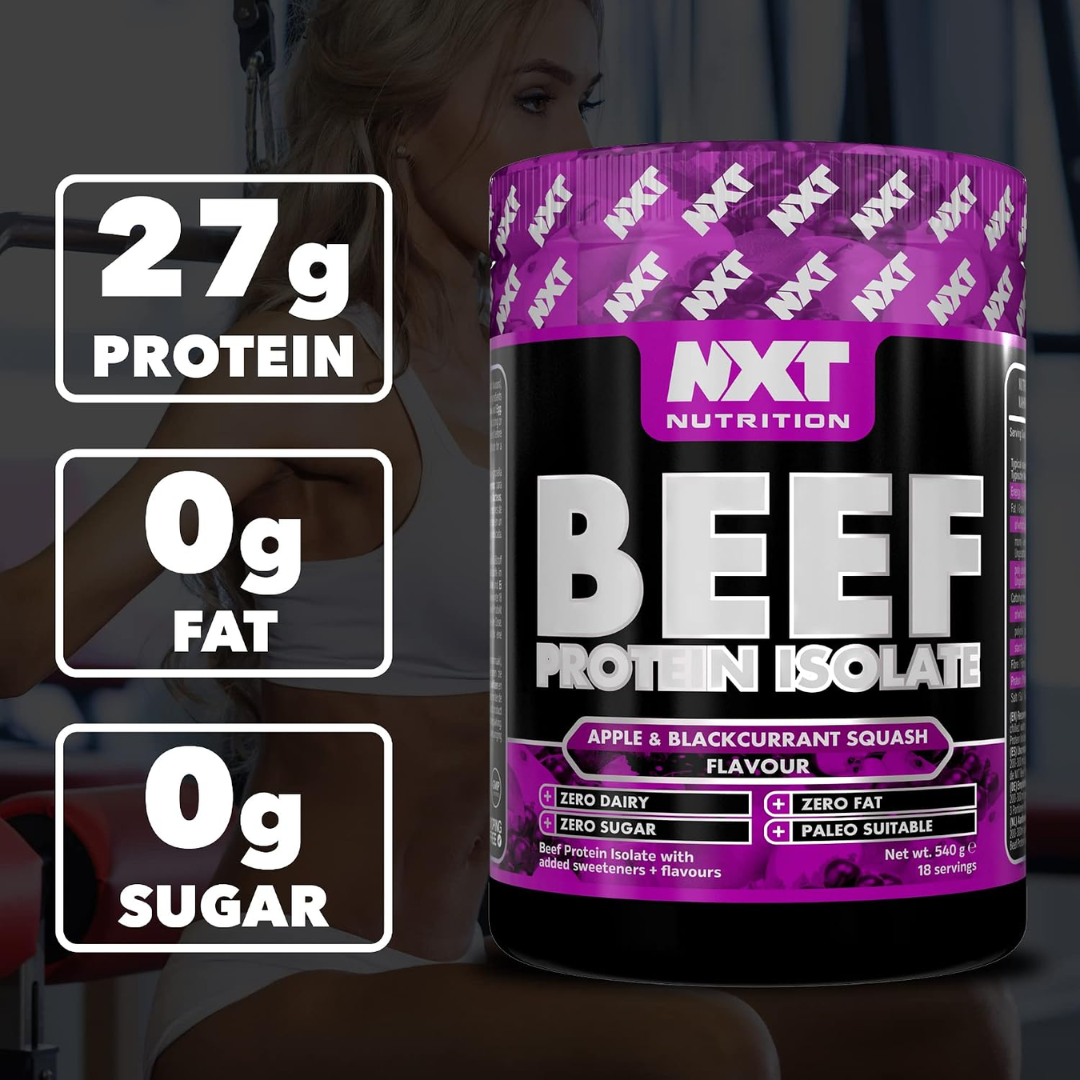 NXT Nutrition Beef Protein Isolate 540g Apple & Blackcurrant