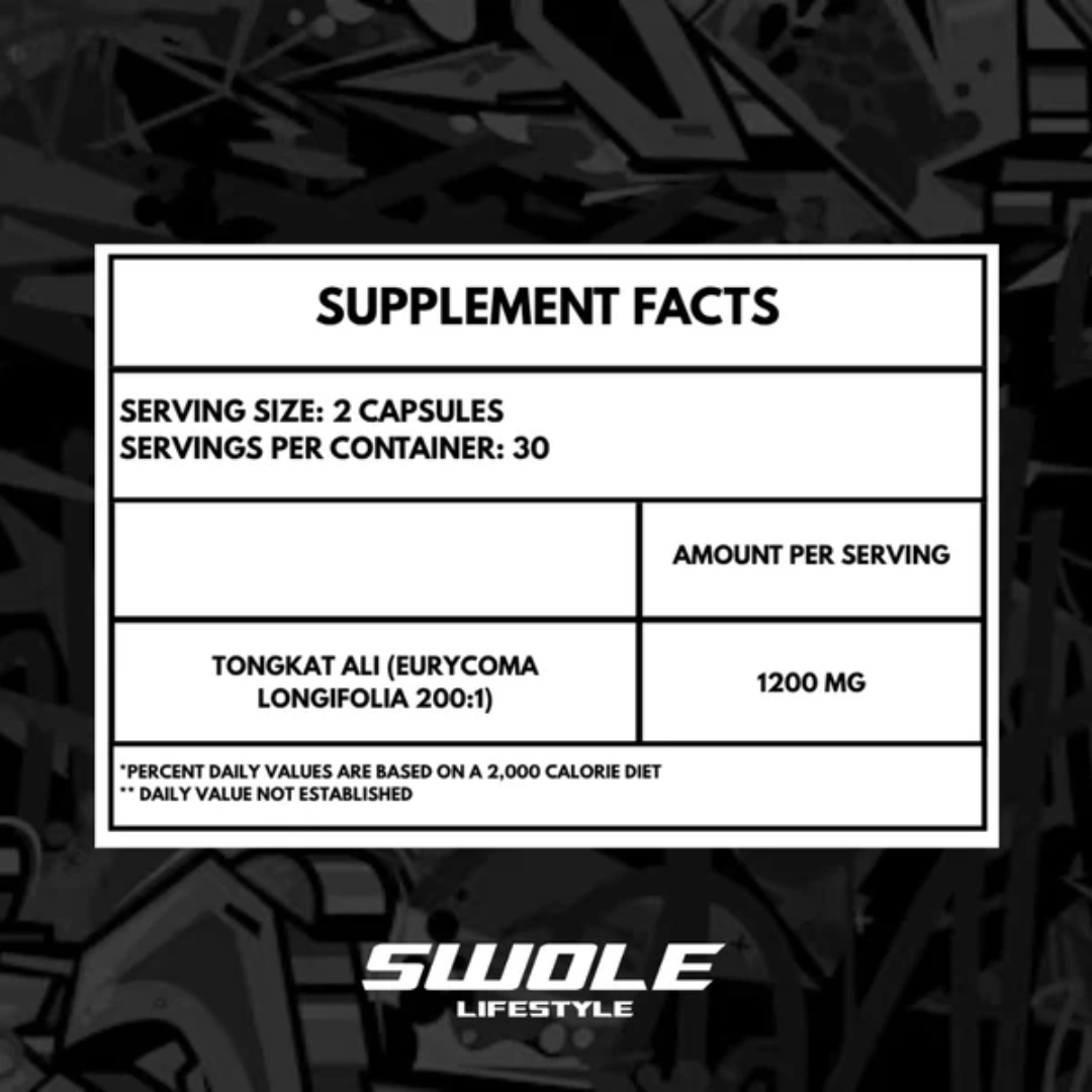 SWOLE Lifestyle Tongkat Ali 60 Caps