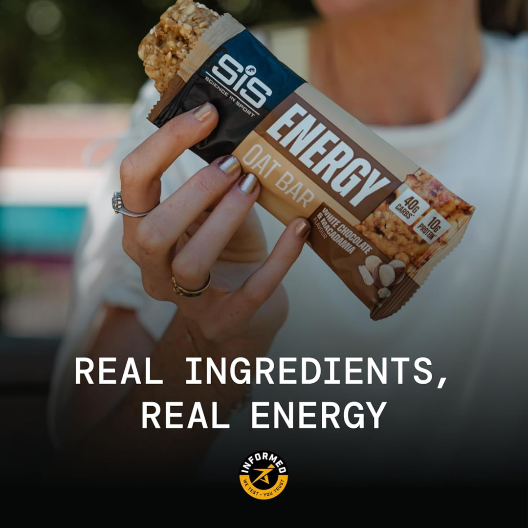 SIS Energy Oat Bar 12x70g White Choc Macadamia