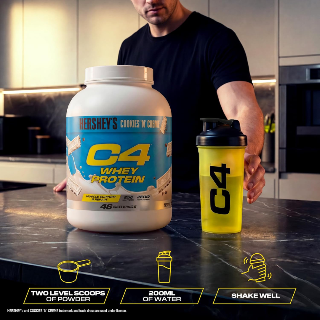 Cellucor C4 Whey Protein 46 Servings - Hersheys Cookies & Cream