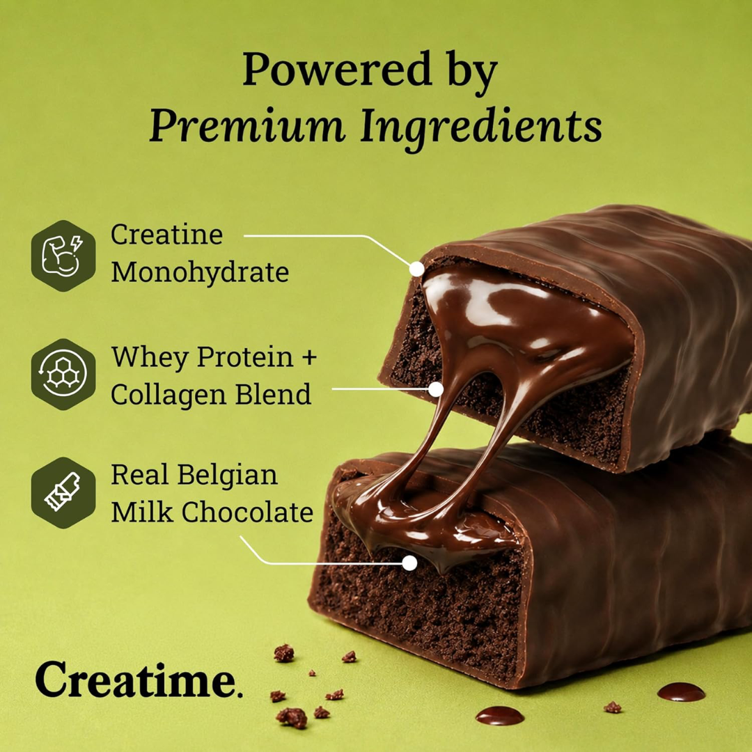 Creatime Creatine Protein Bar 12x50g Triple Choc