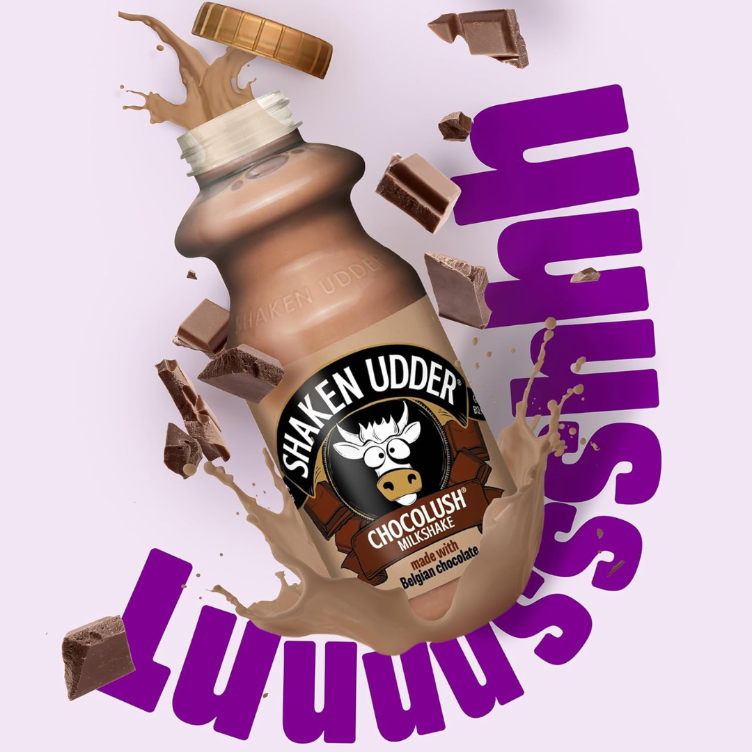 Shaken Udder Milkshake 8x330ml Chocolush