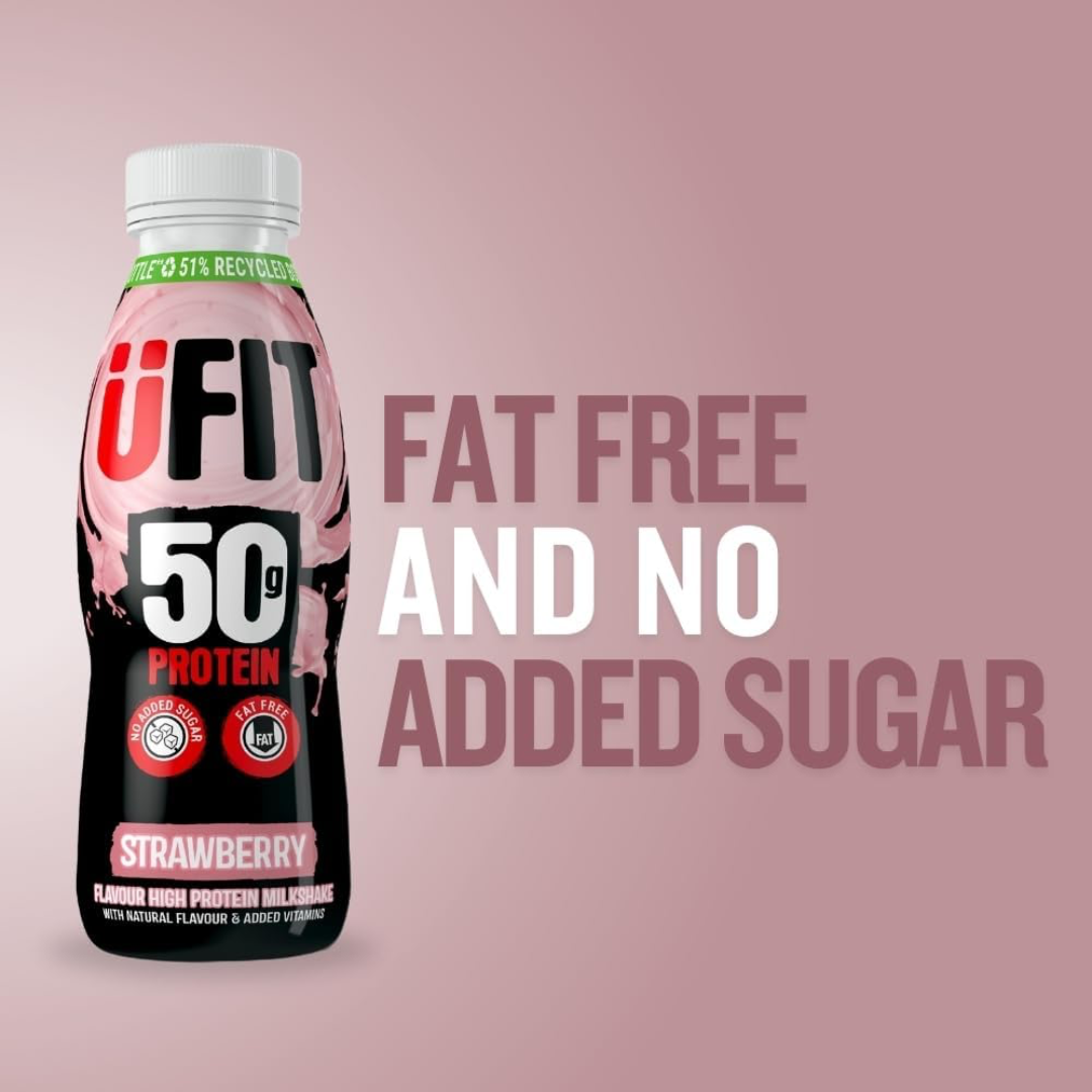 UFIT Protein RTD 8x500ml Strawberry
