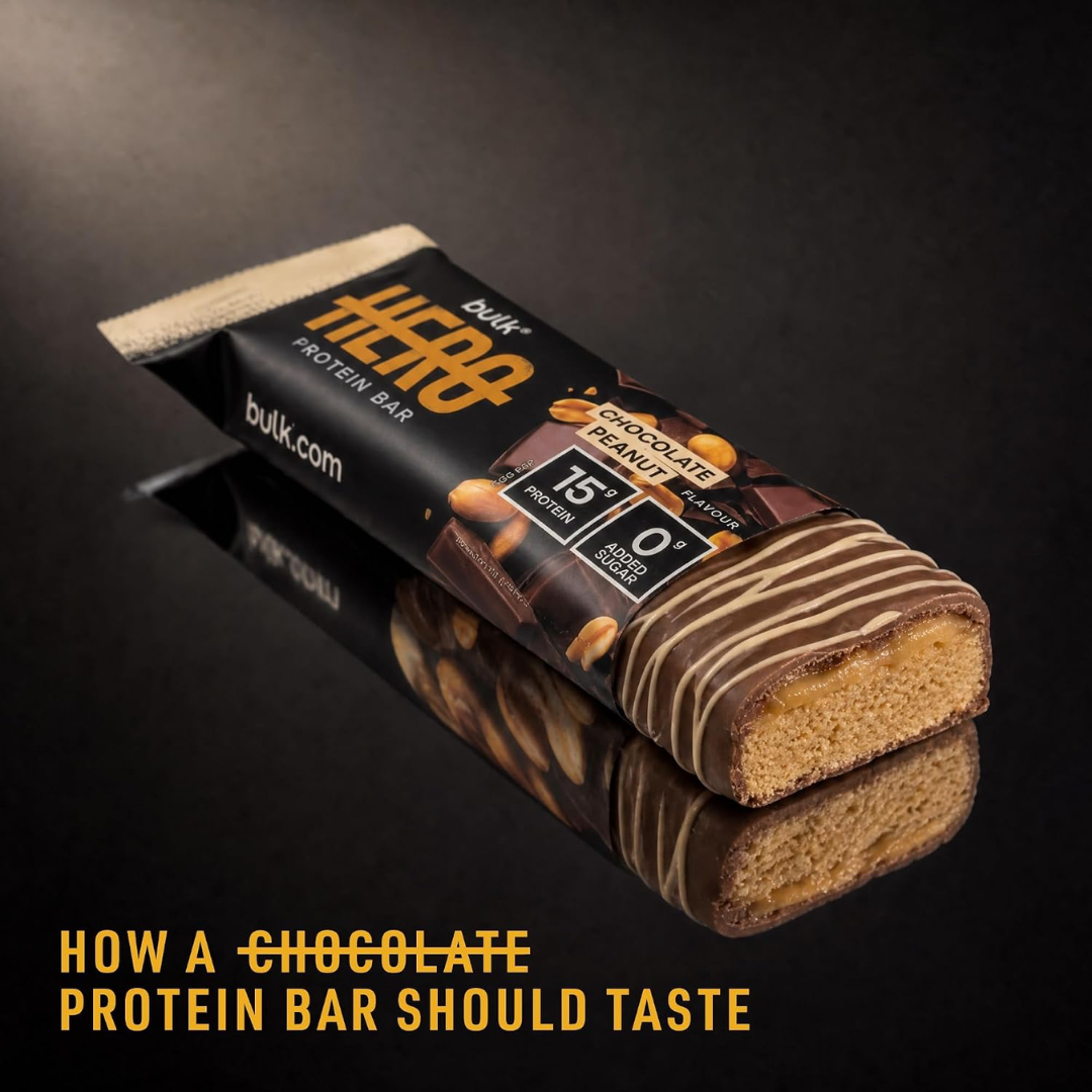 Bulk Hero Protein Bar 12x50g Chocolate Peanut