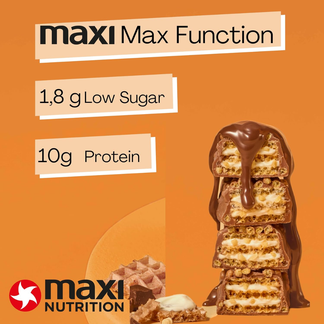 MaxiNutrition Protein Waffle Bar 12x40g Double Milk