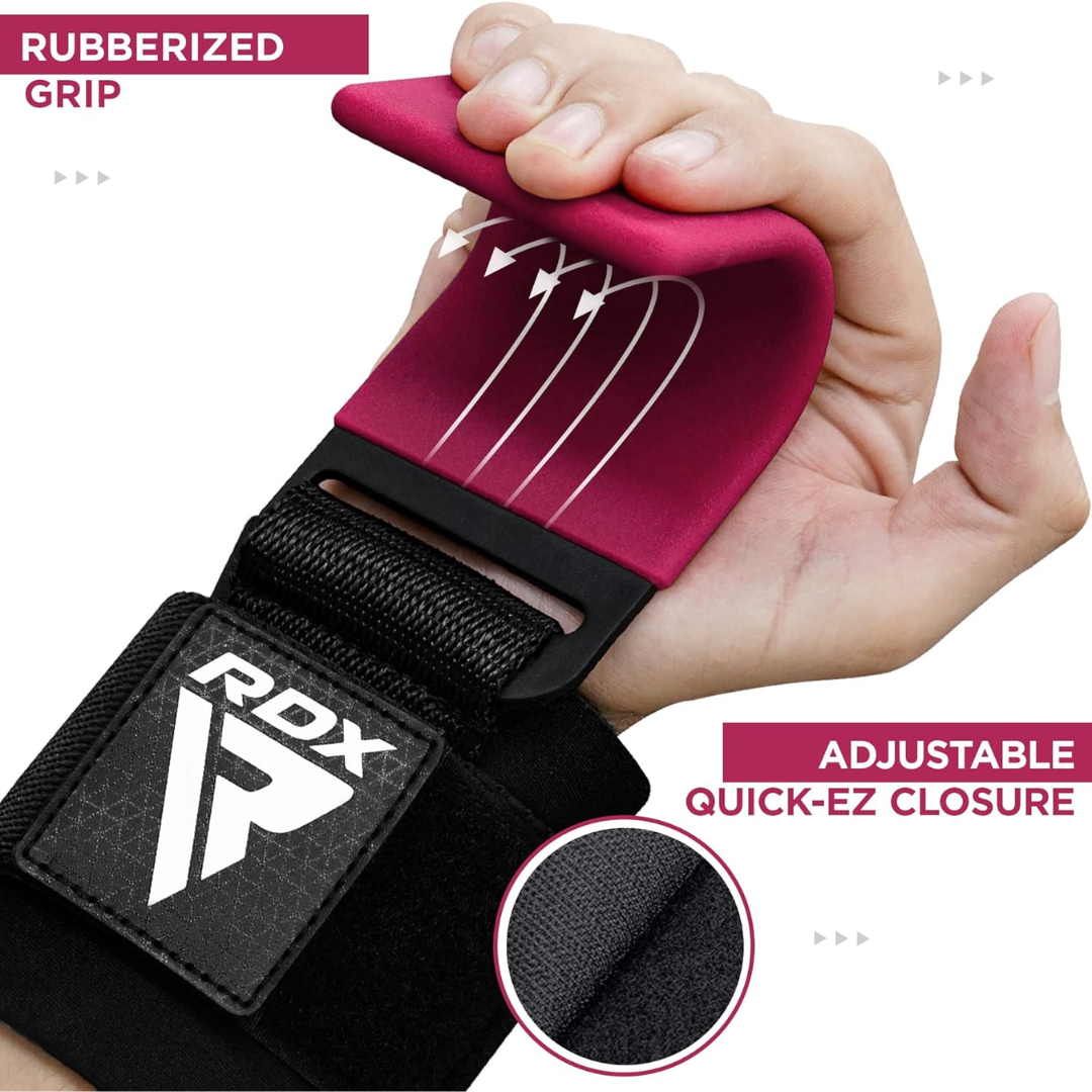 RDX Gym Hook Strap Plus Pink