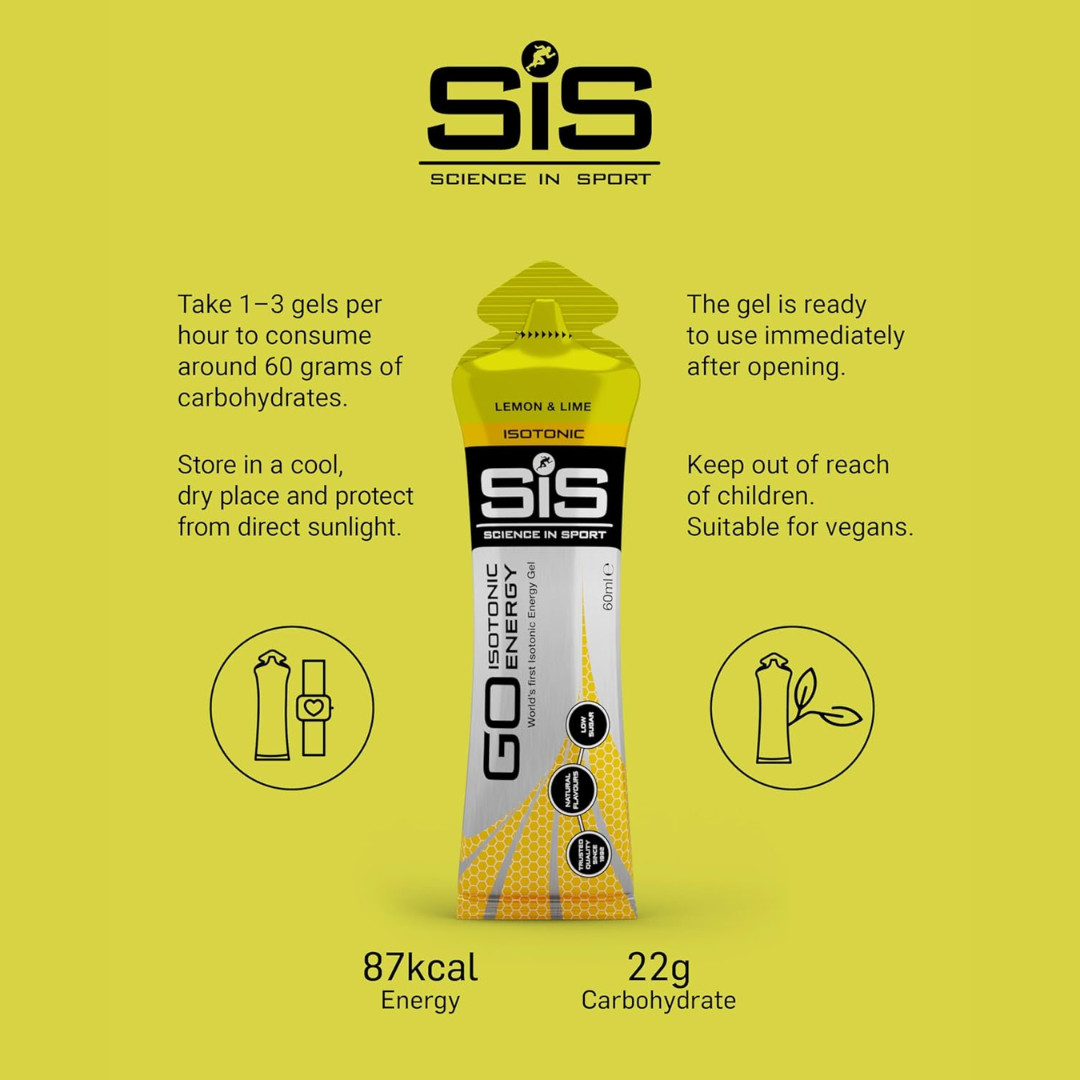 SIS Isotonic Gels 30x60ml Lemon & Lime