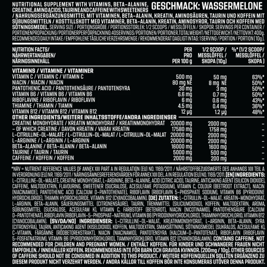 AK-47 Labs Pre-Workout Schizo 400g Watermelon