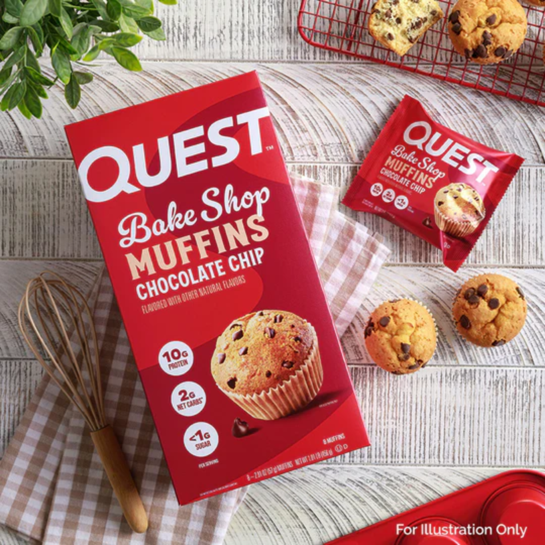 Quest Nutrition Bakeshop Muffin 8x57g Chocolate Chip