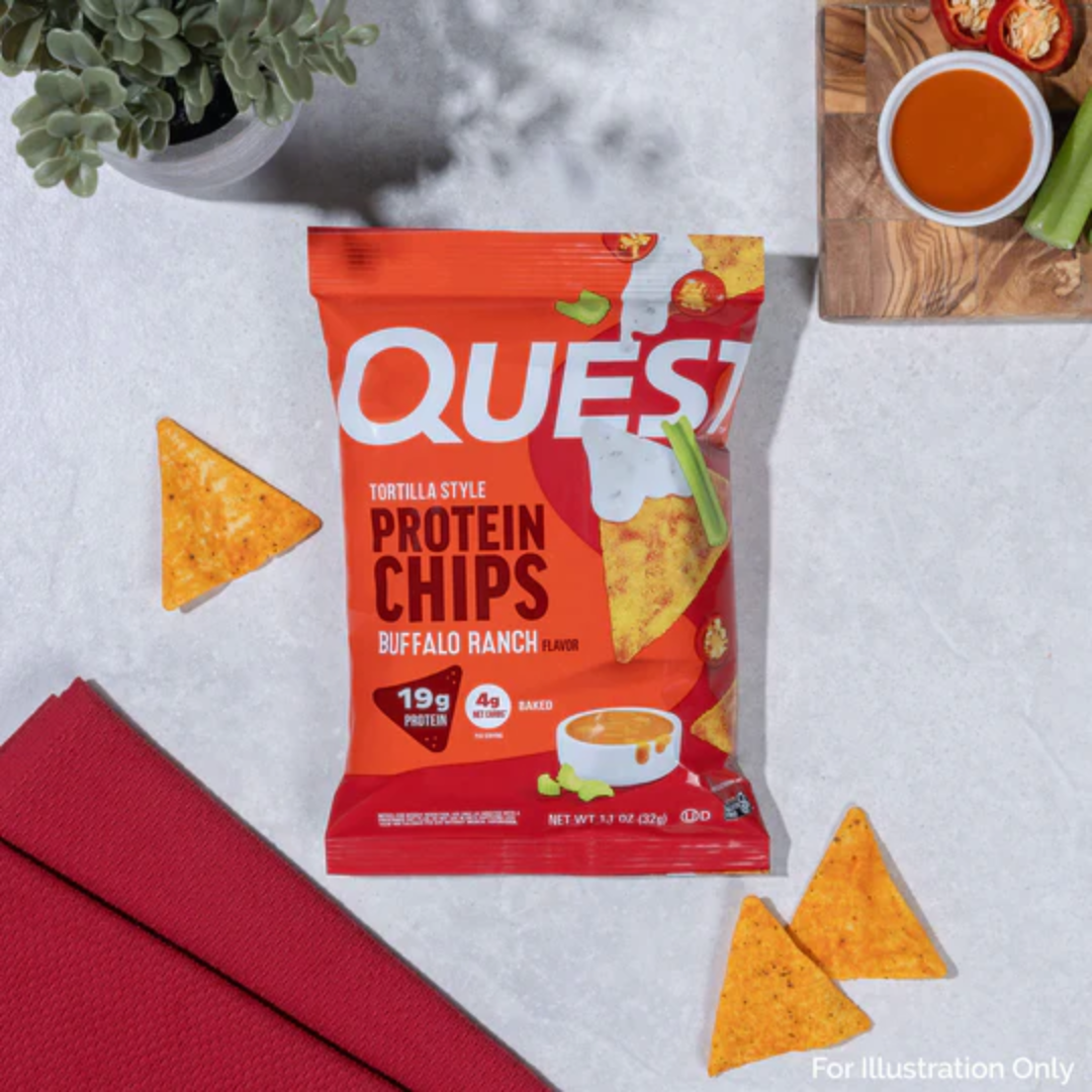 Quest Nutrition Protein Chips 8x32g Buffalo Ranch
