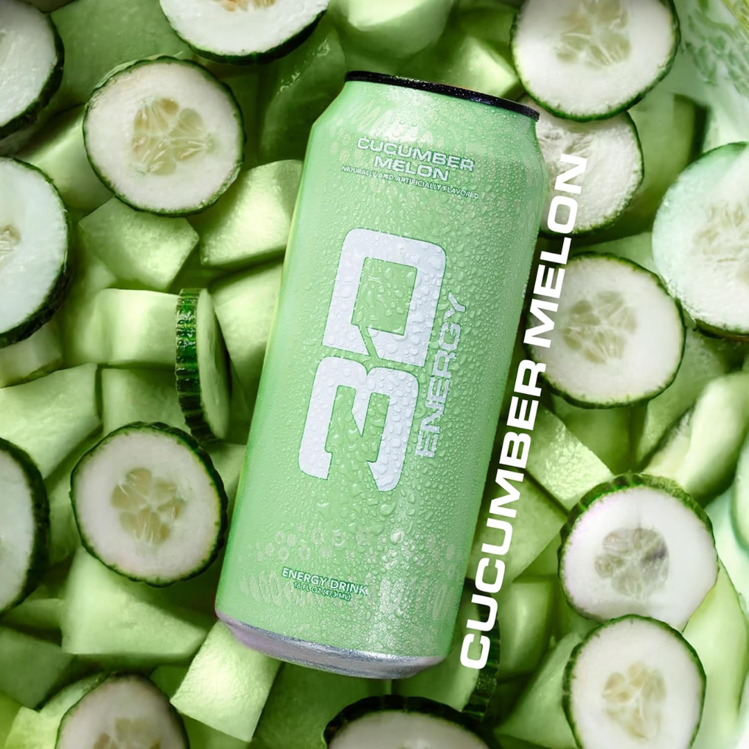 3D Energy Drink 12x473ml Cucumber Melon