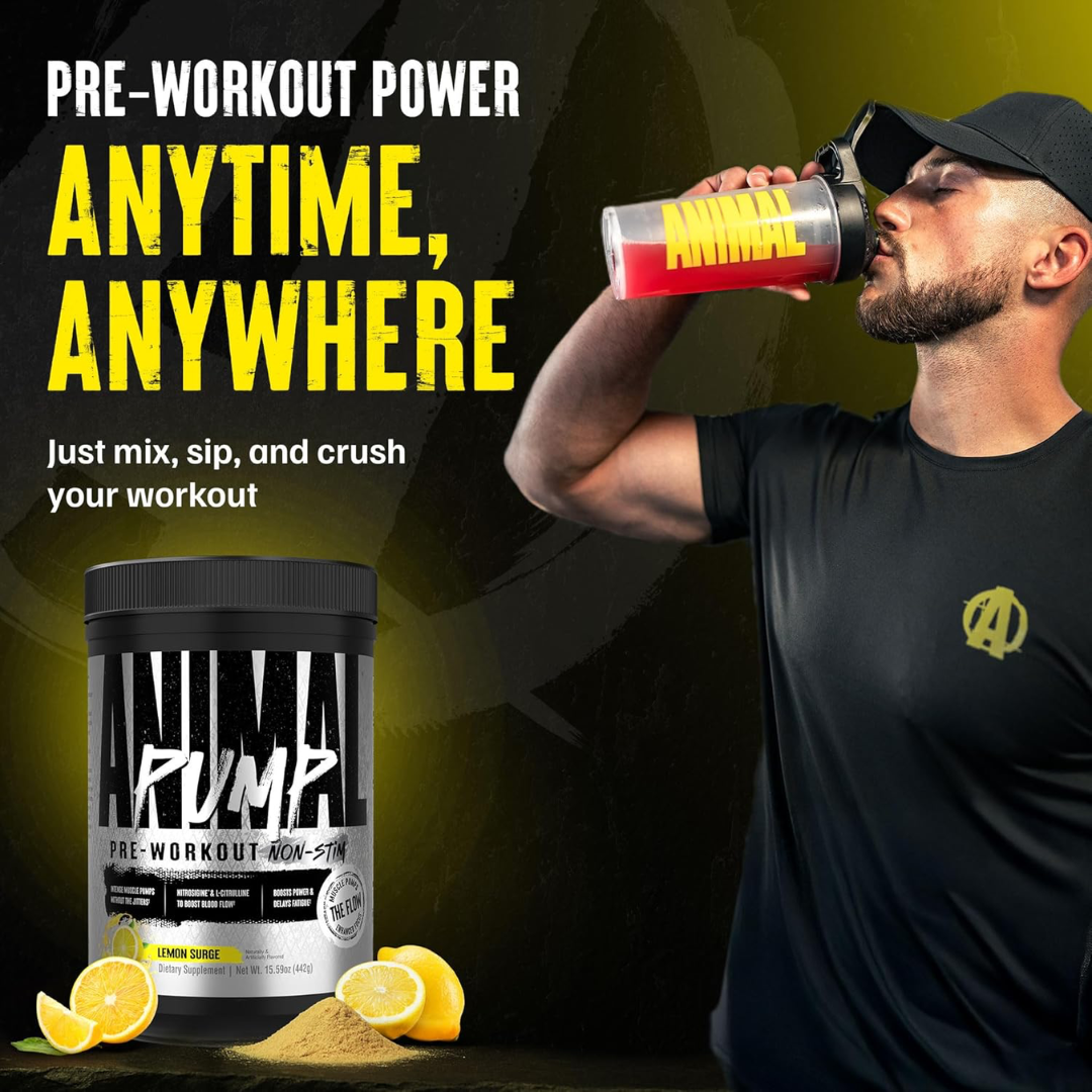Animal Pump Non Stim 442g Lemon Surge