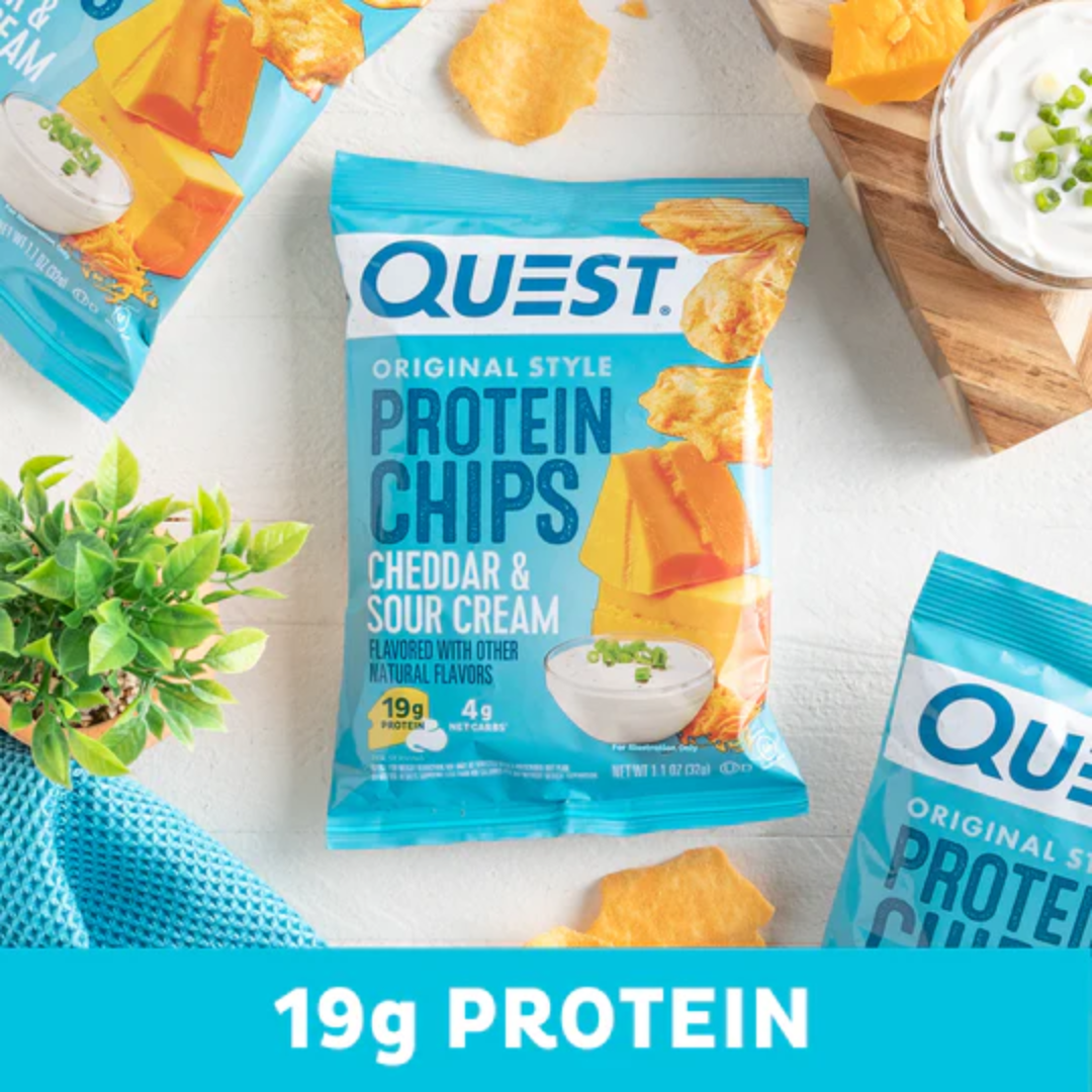 Quest Nutrition Protein Chips 8x32g Cheddar & Sour Cream