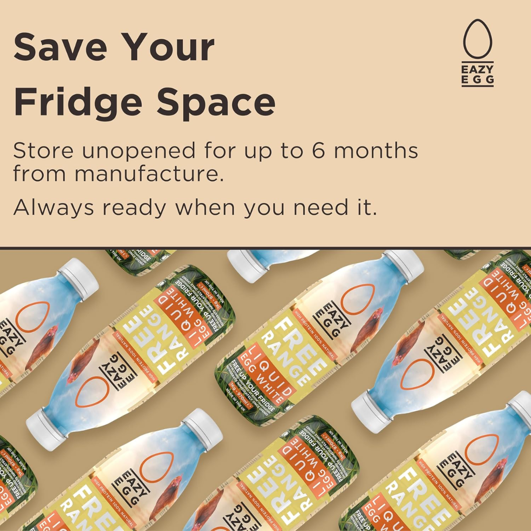Eazy Egg Free Range Liquid Egg White 6x1000ml