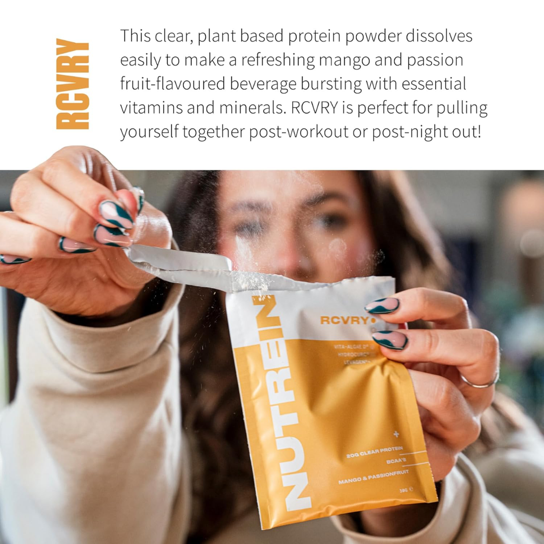 Nutrein RCVRY 12x30g Mango & Passionfruit