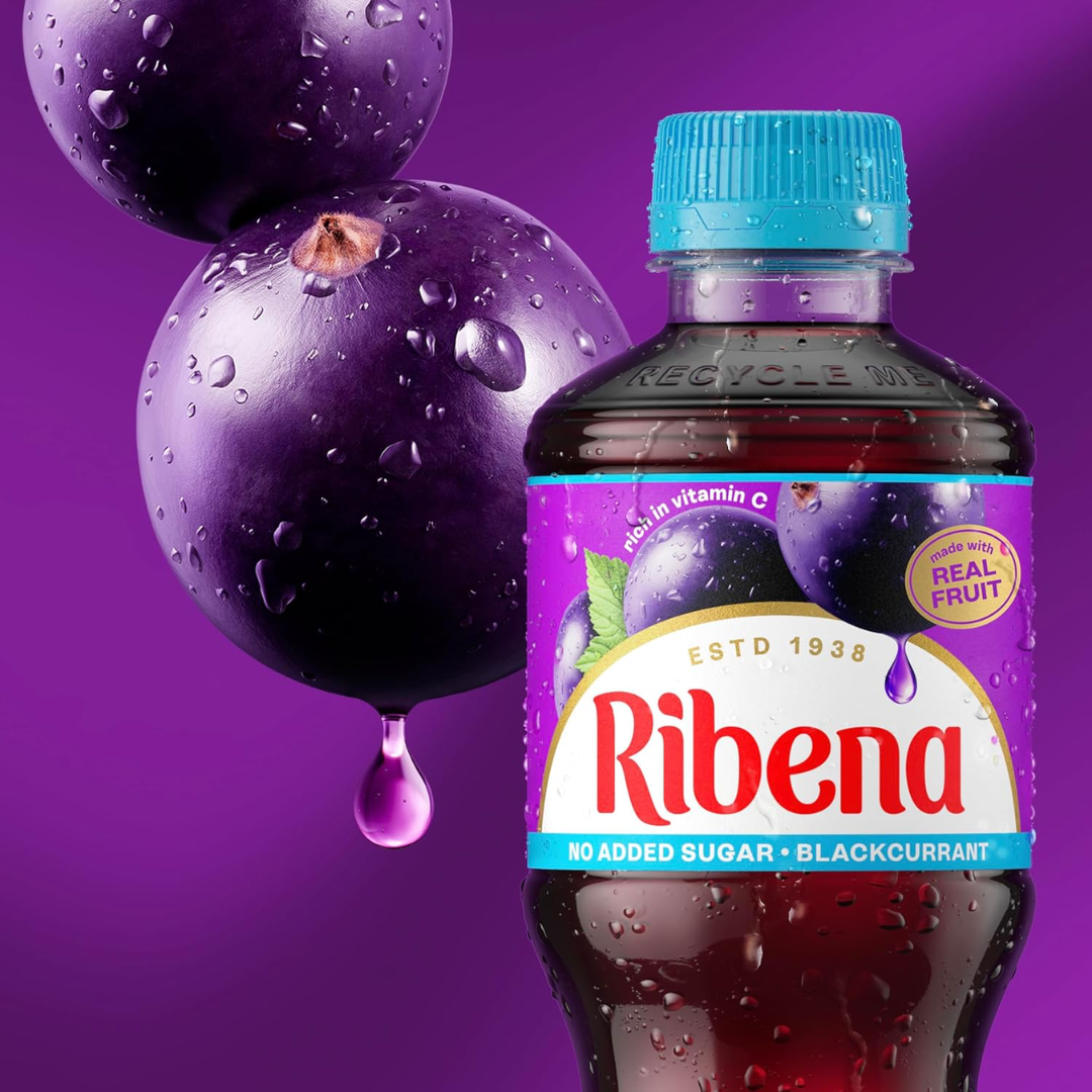 Ribena No Added Sugar 12x500ml Blackcurrant